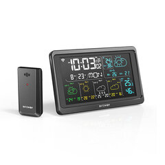 Smart Wi-Fi Weather Station Blitzwolf BW-WS04 (black) цена и информация | Метеорологические станции, термометры | pigu.lt