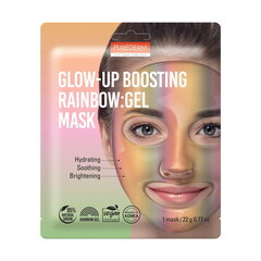 Hidrogelinė veganiška veido kaukė Purederm Glow-Up Boosting Rainbow Gel Mask, 22g kaina ir informacija | Veido kaukės, paakių kaukės | pigu.lt