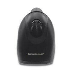 Qoltec 50866 Lazerinis brūkšninių kodų skaitytuvas 1D | CCD | USB | Juoda цена и информация | Сканеры | pigu.lt