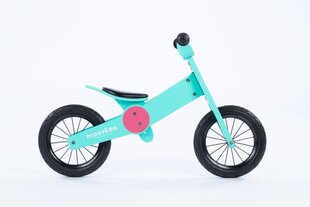 Деревянный балансировочный велосипед - Moovkee, синий цена и информация | Балансировочные велосипеды | pigu.lt