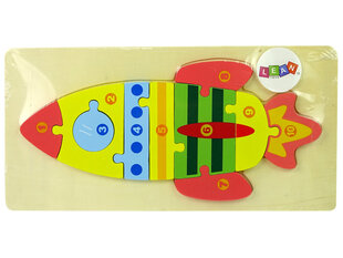 Деревянная головоломка - Ракета цена и информация | Игрушки для малышей | pigu.lt