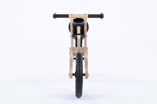 Balansinis medinis motociklas - Moovkee, juodas kaina ir informacija | Balansiniai dviratukai | pigu.lt