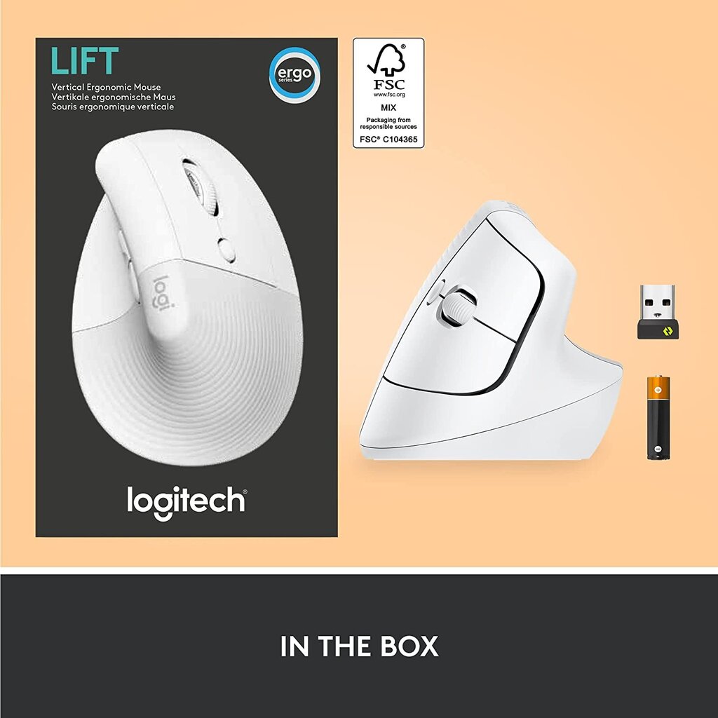 Logitech Logi Lift kaina ir informacija | Pelės | pigu.lt
