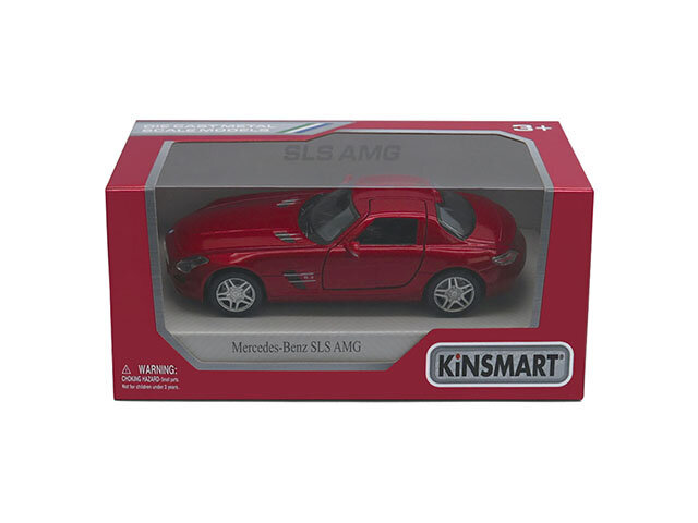 Kinsmart Automobilis Mercedes-Benz SLS AMG, 1:38 kaina ir informacija | Žaislai berniukams | pigu.lt