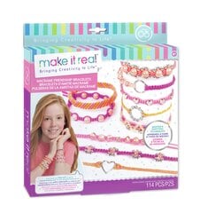Набор для изготовления украшений Плетеные браслеты Make It Real Macrame цена и информация | Игрушки для девочек | pigu.lt