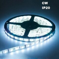 LED juostelė 5m CW IP20 цена и информация | Светодиодные ленты | pigu.lt