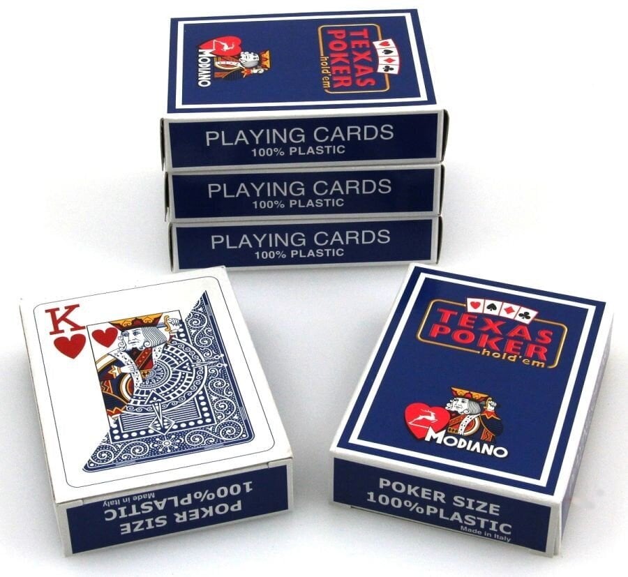 Modiano texas pokeris 100% plastikinės žaidimo kortos kaina ir informacija | Azartiniai žaidimai, pokeris | pigu.lt
