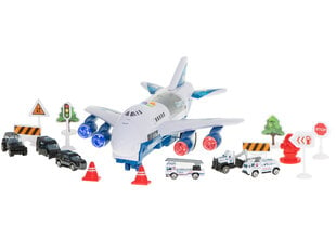 Transporterio lėktuvas + 6 automobiliai policijos šonas/priekyje kaina ir informacija | Žaislai berniukams | pigu.lt