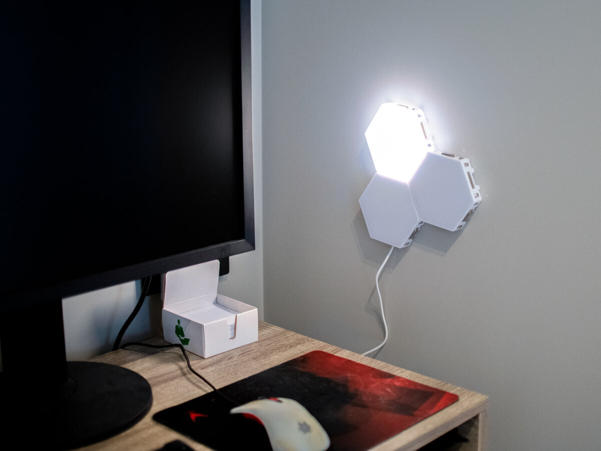 LED modulinė sieninė jutiklinė lempa 3 vnt. šaltai balta цена и информация | Lubiniai šviestuvai | pigu.lt