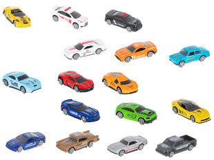 Металлические автомобили и грузовики набор из 16 шт 7,5см цена и информация | Игрушки для мальчиков | pigu.lt