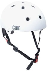 Уличный шлем CORE, размер S-M, белый цена и информация | Шлемы | pigu.lt