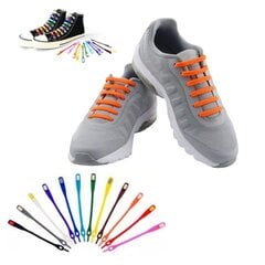 Silikoniai batų raišteliai, Oranžinės spalvos kaina ir informacija | Drabužių ir avalynės priežiūros priemonės | pigu.lt