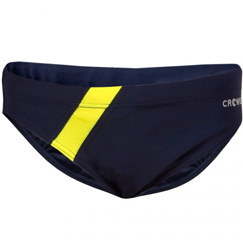 Maudymosi glaudės berniukui Crowell Oscar col.02, navy blue/yellow kaina ir informacija | Maudymosi šortai berniukams | pigu.lt