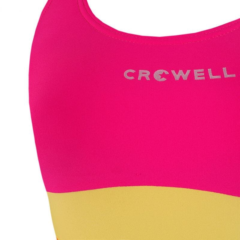 Maudymukas Crowell Swan Jr.swan-girl-04, rožinė/oranžinė/geltona kaina ir informacija | Maudymukai mergaitėms | pigu.lt