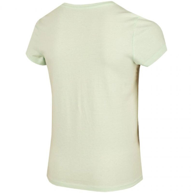 Marškinėliai mergaitėms 4F Jr HJL22 JTSD003 42S, žali цена и информация | Marškinėliai mergaitėms | pigu.lt