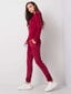 Veliūrinis laisvalaikio kostiumėlis moterims Clarisa CLARISA070689242641518, raudonas цена и информация | Kostiumėliai moterims | pigu.lt