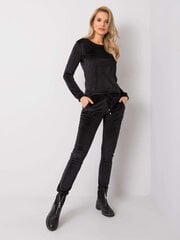 Veliūrinis laisvalaikio kostiumėlis moterims Clarisa CLARISA010689242641600, juodas kaina ir informacija | Kostiumėliai moterims | pigu.lt