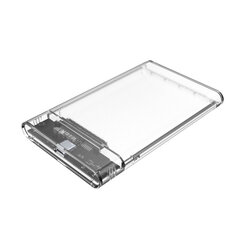 UNITEK DiskGuard Limpid R HDD/SSD enclosure Transparent 2.5" цена и информация | Аксессуары для компонентов | pigu.lt