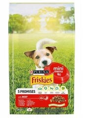Purina Friskies Mini šunims su jautiena ir daržovėmis, 1,5 kg цена и информация | Сухой корм для собак | pigu.lt