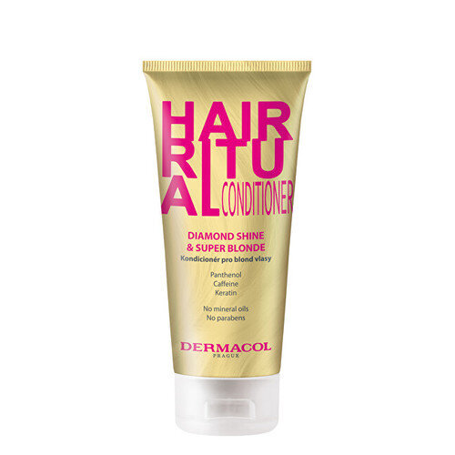 Kondicionierius Dermacol Hair Ritual Diamond Shine & Super Blonde Conditioner, 200 ml kaina ir informacija | Balzamai, kondicionieriai | pigu.lt