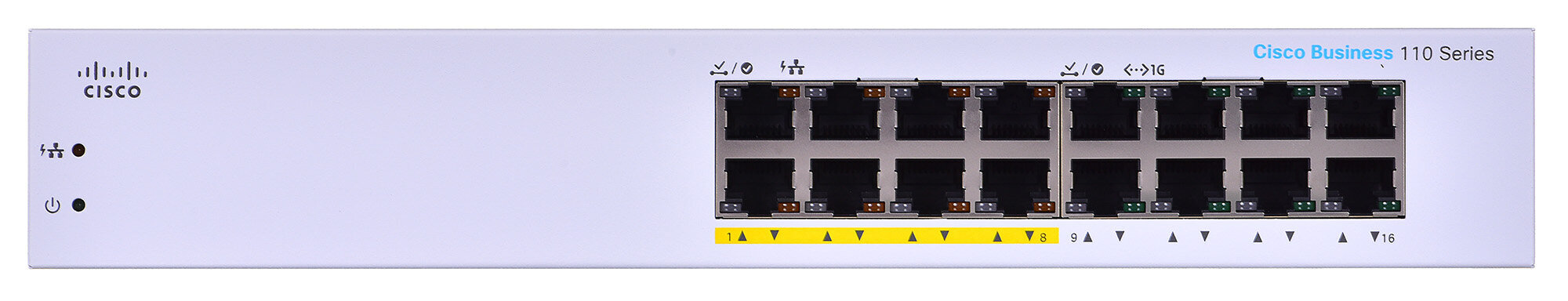 Cisco CBS110-16PP-EU kaina ir informacija | Komutatoriai (Switch) | pigu.lt