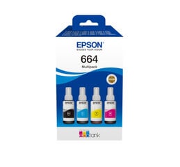 Картридж с чернилами Epson C13T66464A 4 шт., совместимость: черный, голубой, пурпурный, желтый цена и информация | Картриджи для лазерных принтеров | pigu.lt