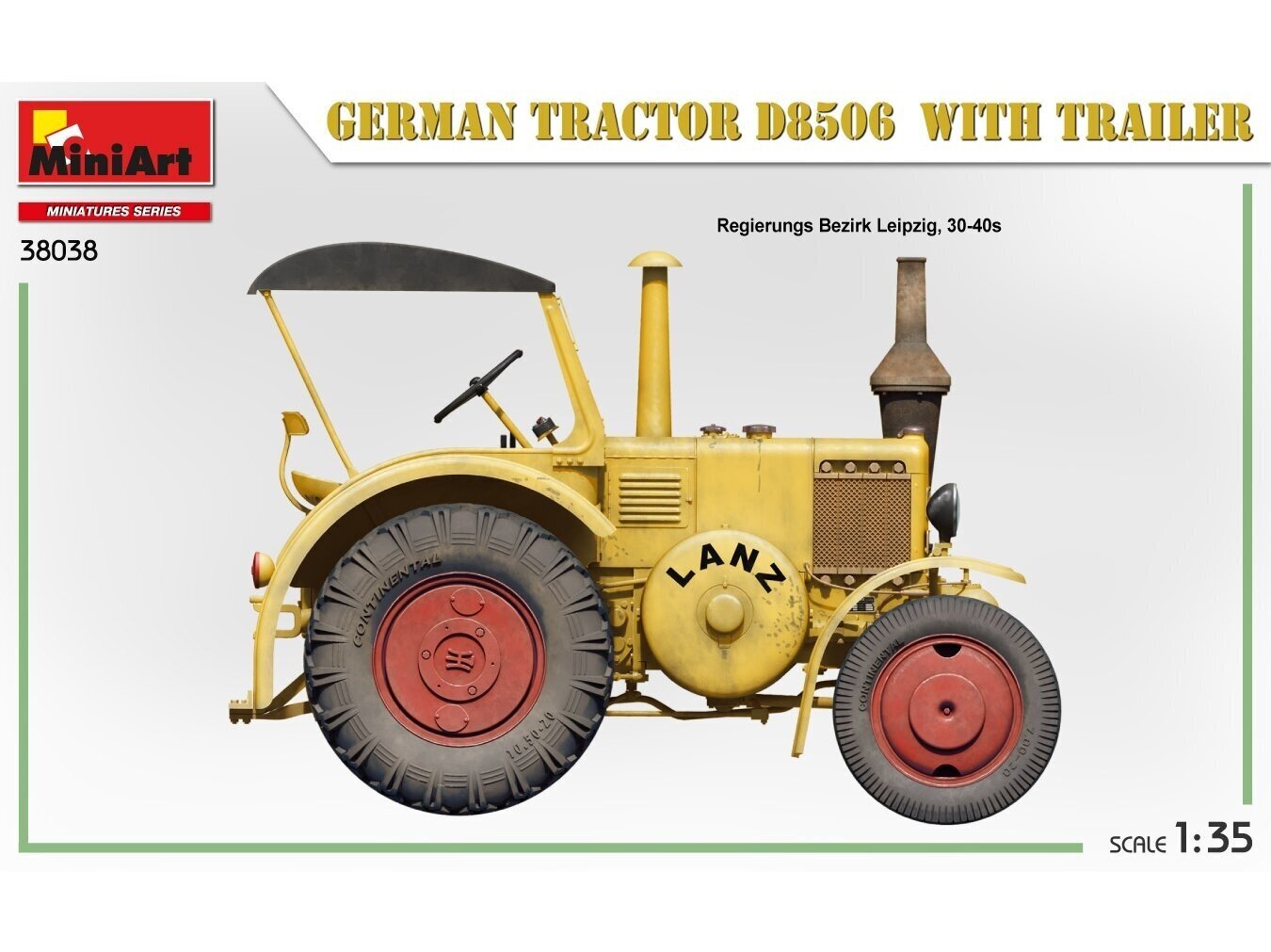 Klijuojams modelis Miniart German tractor, 1/35, 38038 kaina ir informacija | Konstruktoriai ir kaladėlės | pigu.lt