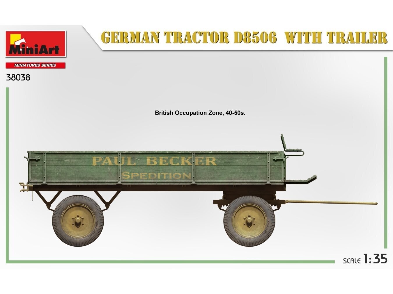 Klijuojams modelis Miniart German tractor, 1/35, 38038 kaina ir informacija | Konstruktoriai ir kaladėlės | pigu.lt