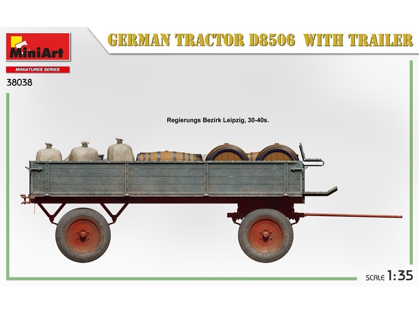 Klijuojams modelis Miniart German tractor, 1/35, 38038 kaina ir informacija | Konstruktoriai ir kaladėlės | pigu.lt