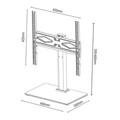 Подставка для ТВ TM Electron 30 Kg 32"-50" цена и информация | Кронштейны и крепления для телевизоров | pigu.lt