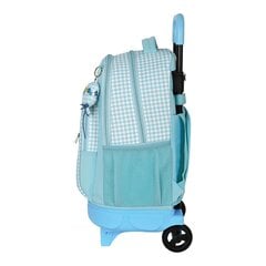 Школьный рюкзак с колесиками BlackFit8 Fly with me Белый Небесный синий 22 L цена и информация | Школьные рюкзаки, спортивные сумки | pigu.lt