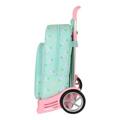 Школьный рюкзак с колесиками Benetton World, мятный цена и информация | Школьные рюкзаки, спортивные сумки | pigu.lt