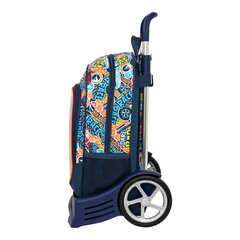 Школьный рюкзак с колесиками Hot Wheels Challenge, тёмно-синий цена и информация | Школьные рюкзаки, спортивные сумки | pigu.lt