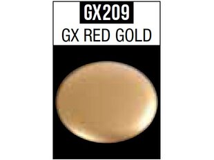 Akriliniai dažai Mr.Hobby - Mr.Metallic color GX Red Gold, 18 ml, GX-209 kaina ir informacija | Piešimo, tapybos, lipdymo reikmenys | pigu.lt