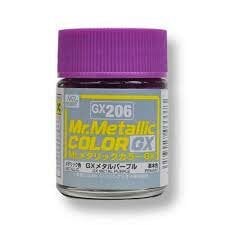 Akriliniai dažai Mr.Hobby - Mr.Metallic color GX Metal Purple, 18 ml, GX-206 kaina ir informacija | Piešimo, tapybos, lipdymo reikmenys | pigu.lt