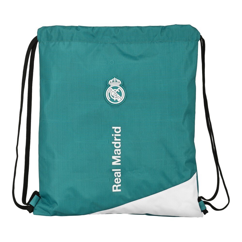 Kuprinė su virvutėmis Real Madrid C.F., 35 x 40 x 1 cm kaina ir informacija | Kuprinės mokyklai, sportiniai maišeliai | pigu.lt