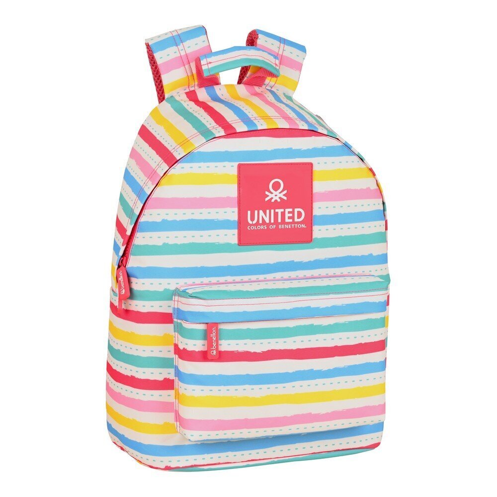 Kuprinė nešiojamam kompiuteriui Benetton Stripes, 31 x 41 x 16 cm kaina ir informacija | Kuprinės mokyklai, sportiniai maišeliai | pigu.lt