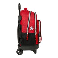 Школьный рюкзак с колесиками The Avengers Infinity, красный / чёрный, 33 x 45 x 22 cм цена и информация | Школьные рюкзаки, спортивные сумки | pigu.lt