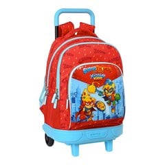 Школьный рюкзак с колесиками SuperThings Kazoom kids, красный, светло синий, 33 x 45 x 22 cм цена и информация | Школьные рюкзаки, спортивные сумки | pigu.lt