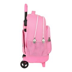 Mokyklinė kuprinė su ratukais Benetton Flamingo Pink, 33 x 45 x 22 cm kaina ir informacija | Kuprinės mokyklai, sportiniai maišeliai | pigu.lt