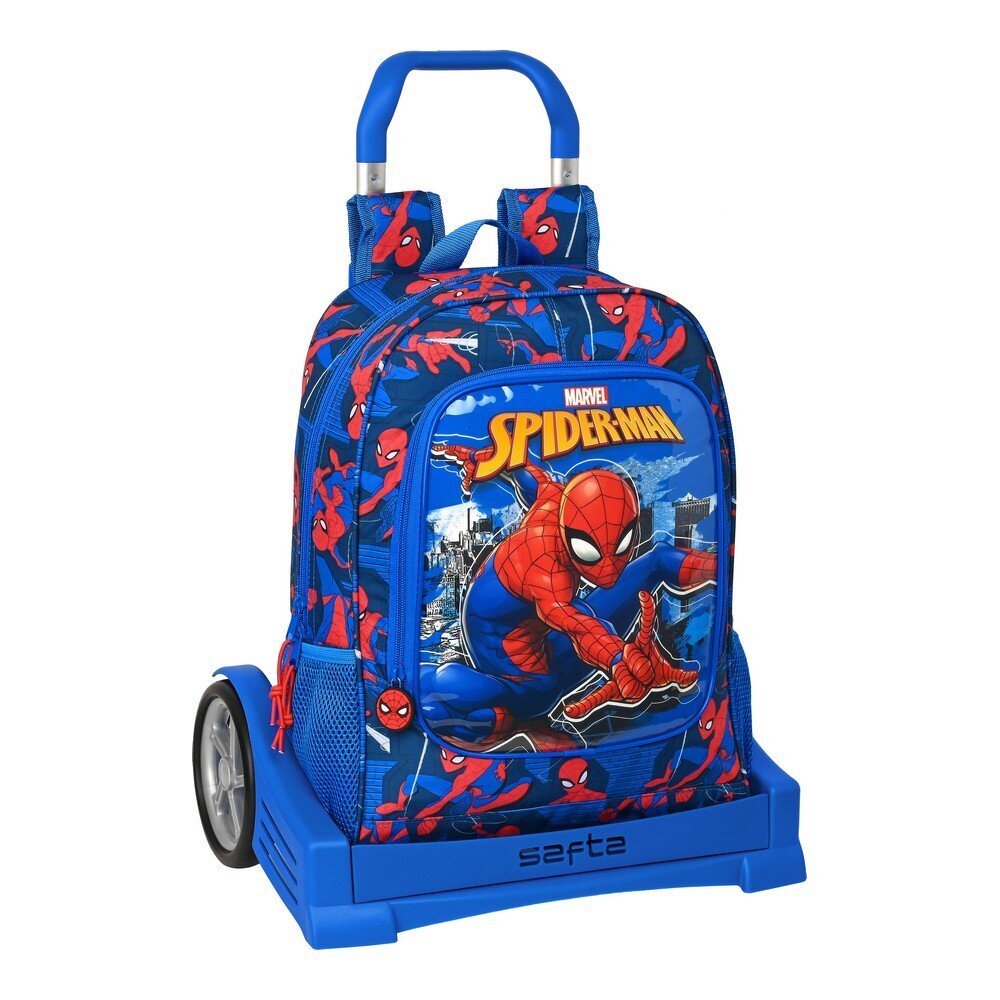 Mokyklinė kuprinė su ratukais Spiderman Great Power, 32 x 42 x 14 cm цена и информация | Kuprinės mokyklai, sportiniai maišeliai | pigu.lt