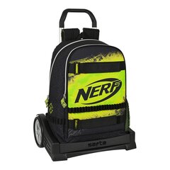 Школьный рюкзак с колесиками Nerf Neon Чёрный лимонный (31 x 44 x 17 cm) цена и информация | Школьные рюкзаки, спортивные сумки | pigu.lt