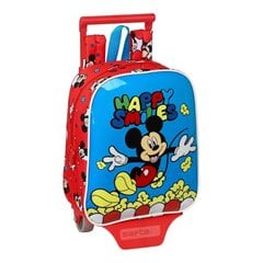 Школьный рюкзак с колесиками Mickey Mouse Clubhouse Happy Smiles цена и информация | Школьные рюкзаки, спортивные сумки | pigu.lt