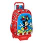 Mokyklinė kuprinė su ratukais Mickey Mouse Clubhouse Happy Smiles, 33 x 42 x 14 cm kaina ir informacija | Kuprinės mokyklai, sportiniai maišeliai | pigu.lt