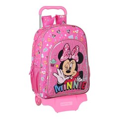 Mokyklinė kuprinė su ratukais Minnie Mouse Lucky, 33 x 42 x 14 cm kaina ir informacija | Kuprinės mokyklai, sportiniai maišeliai | pigu.lt