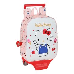 Mokyklinė kuprinė su ratukais Hello Kitty Happiness Girl, 22 x 28 x 10 cm kaina ir informacija | Kuprinės mokyklai, sportiniai maišeliai | pigu.lt