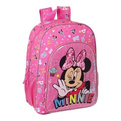 Mokyklinė kuprinė Minnie Mouse Lucky, 33 x 42 x 14 cm kaina ir informacija | Kuprinės mokyklai, sportiniai maišeliai | pigu.lt