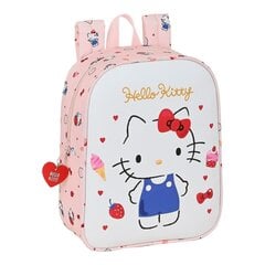 Школьный рюкзак Hello Kitty Happiness girl, розовый / белый, 22 x 27 x 10 cм цена и информация | Школьные рюкзаки, спортивные сумки | pigu.lt