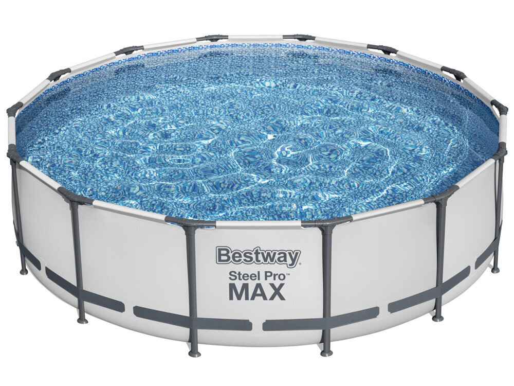 Surenkamas baseinas su filtru Bestway Steel Pro Max 427x107 cm kaina ir informacija | Baseinai | pigu.lt