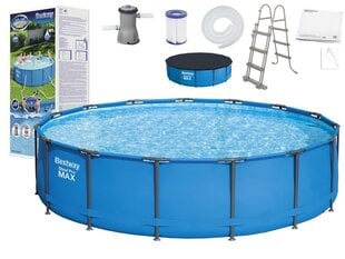 Складной бассейн с фильтром Bestway Steel Pro Max 427x107 см цена и информация | Бассейны | pigu.lt